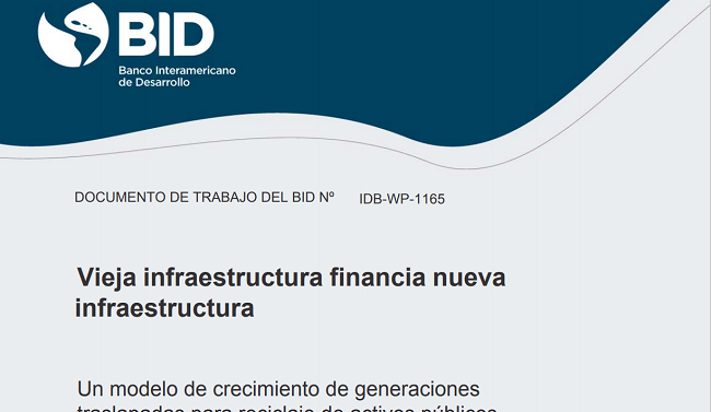Old infrastructure finances new infrastructure